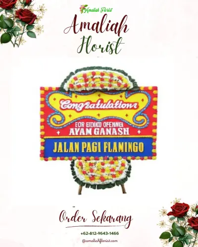 Bunga Papan Congratulation di Huta Padang